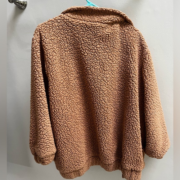 Brown fuzzy jacket - Picture 2 of 2
